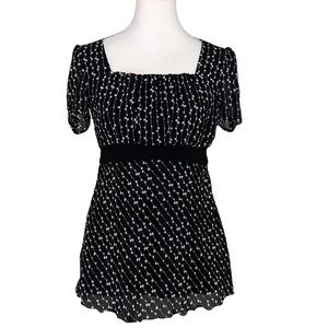 Cato short sleeved tie back  baby doll blouse